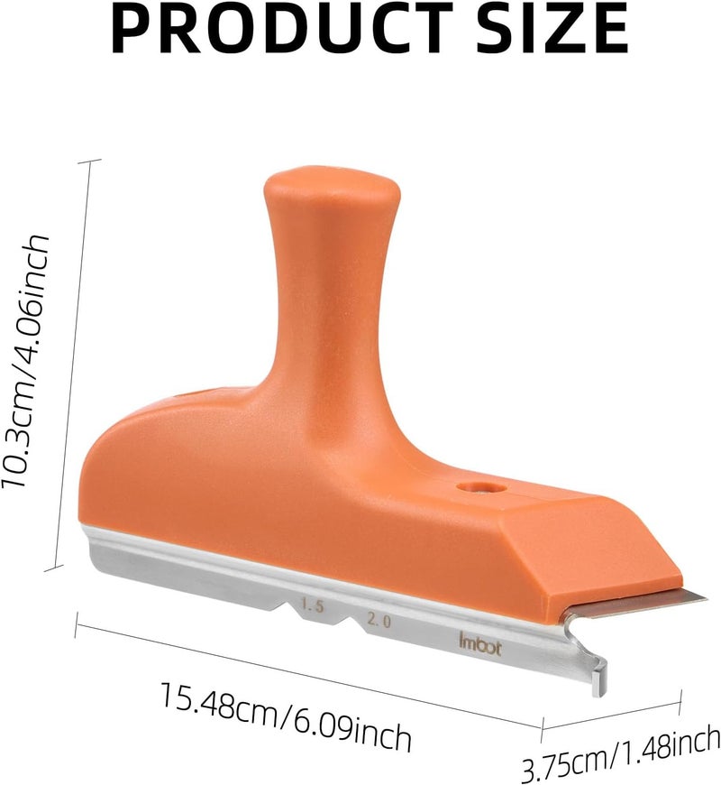 Imbot Edge Banding Trimmer With Stainless Steel Blade，Woodworking Trimmer For Deburring, Edge Planing,Correcting Wood Edges, Woodworking, Veneer, Edge Banding Trimming Tool, Gift For Dad. - Image 2